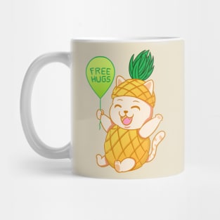 Fruit Cat : Pineapple Free Hugs Mug